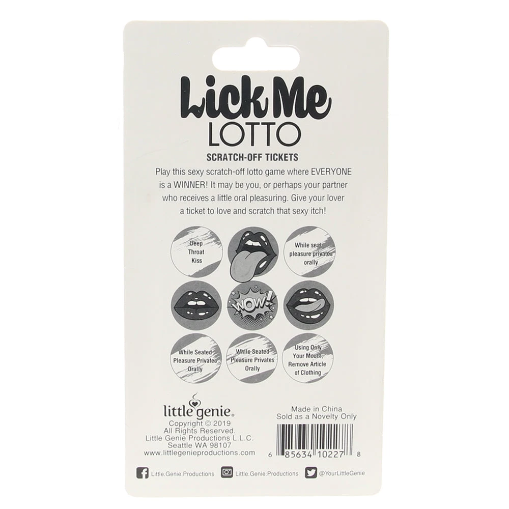 Little Genie Lick Me Lotto Scratch Card 3 Little Genie Lick Me Lotto Scratch Card - Image 3