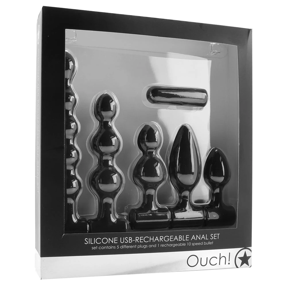 Shots Toys Ouch! Silicone Rechargeable Anal Set 6 Shots Toys Ouch! Silicone Rechargeable Anal Set - Image 6