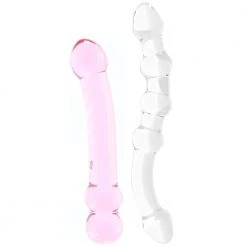 Electric Eel Gläs Double Pleasure Glass Dildo Set