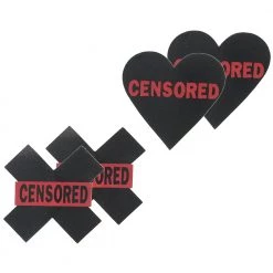 X-Gen Censored Hearts And X Nipple Pasties