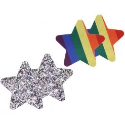 X-Gen Pride And Rainbow Glitter Stars Nipple Pasties