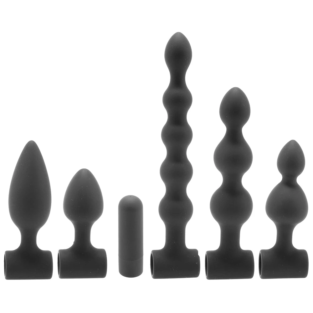 Shots Toys Ouch! Silicone Rechargeable Anal Set 1 Shots Toys Ouch! Silicone Rechargeable Anal Set